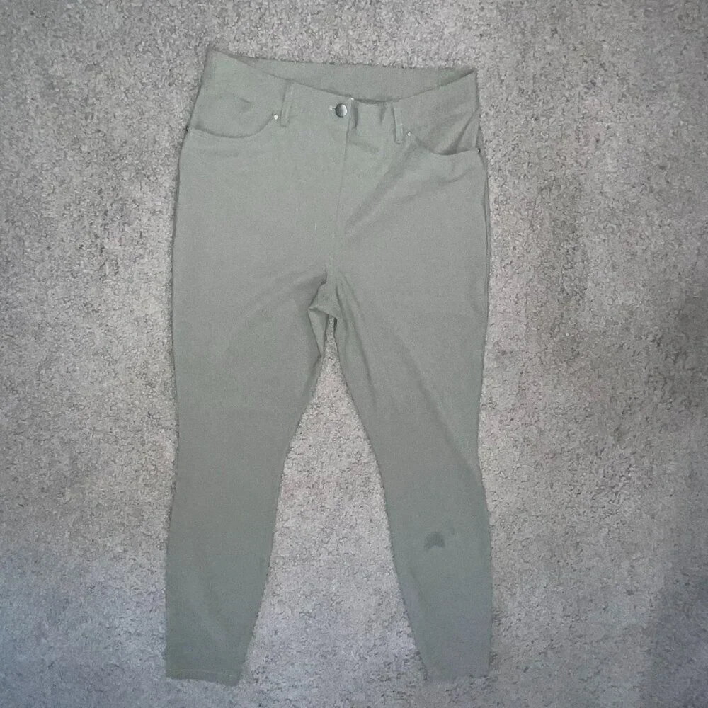 LULULEMON Men's Casual Pants - Flawed - Size 31 - Army Green